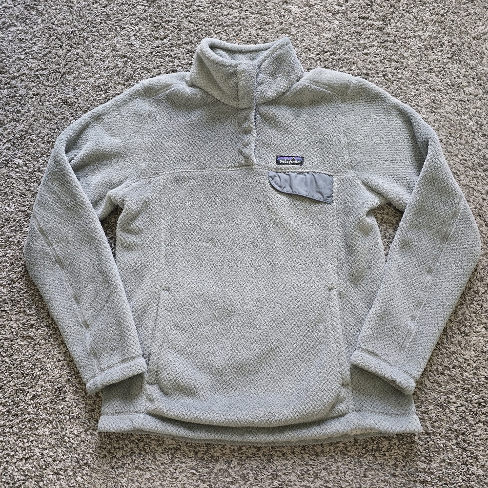 Patagonia Women's Re-tool Snap-T Fleece Pullover Grey Medium